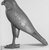  <em>Large Hawk</em>, 305-30 B.C.E. Bronze, 8 7/16 x 7 11/16 in. (21.5 x 19.5 cm). Brooklyn Museum, Charles Edwin Wilbour Fund, 37.367E. Creative Commons-BY (Photo: Brooklyn Museum, CUR.37.367E_NegC_print_bw.jpg)