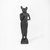  <em>Small Figurine of the Goddess Bast</em>, 305-30 B.C.E. Bronze, 4 13/16 x 1 1/4 x 1 1/8 in. (12.3 x 3.3 x 2.8 cm). Brooklyn Museum, Charles Edwin Wilbour Fund, 37.377E. Creative Commons-BY (Photo: Brooklyn Museum, CUR.37.377E_NegA_print_bw.jpg)
