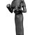  <em>Standing Bastet</em>, 332-30 B.C.E. Bronze, 4 13/16 x 1 7/16 x 1 1/2 in. (12.2 x 3.6 x 3.8 cm). Brooklyn Museum, Charles Edwin Wilbour Fund, 37.379E. Creative Commons-BY (Photo: Brooklyn Museum, CUR.37.379E_negA.jpg)