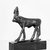  <em>Small Figurine of a Hathor Cow</em>. Bronze, 2 5/8 × 2 3/16 in. (6.6 × 5.5 cm). Brooklyn Museum, Charles Edwin Wilbour Fund, 37.381E. Creative Commons-BY (Photo: Brooklyn Museum, CUR.37.381E_NegID_37.551E_GRPA_cropped_bw.jpg)