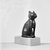  <em>Figurine of a Cat</em>, 664 B.C.E. or later. Bronze, Height (without tang) 2 7/16 x 7/8 x 1 5/8 in. (6.2 x 2.2 x 4.1 cm). Brooklyn Museum, Charles Edwin Wilbour Fund, 37.425E. Creative Commons-BY (Photo: Brooklyn Museum, CUR.37.425E_NegA_bw.jpg)