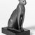  <em>Statue of a Cat</em>, 305-30 B.C.E. Bronze, with tang: 4 13/16 x 1 13/16 x 2 7/8 in. (12.3 x 4.6 x 7.3 cm). Brooklyn Museum, Charles Edwin Wilbour Fund, 37.426E. Creative Commons-BY (Photo: Brooklyn Museum, CUR.37.426E_neg_37.426E_grpC_bw.jpg)