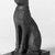  <em>Statuette of a Cat</em>, 332-30 B.C.E. Bronze, 5 9/16 x 2 1/16 x 3 1/8 in. (14.2 x 5.2 x 8 cm). Brooklyn Museum, Charles Edwin Wilbour Fund, 37.427E. Creative Commons-BY (Photo: Brooklyn Museum, CUR.37.427E_neg_37.426E_grpC_bw.jpg)
