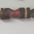 Santee, Sioux (Dakota). <em>Carved Red and Dark Green Pipe and Puzzle Stem</em>, ca. 1850. Stone, wood, lead, pigment, tobacco, a: 9 3/4 x 1 1/4 x 4 2/4 in. or (25.0 x 11.0 cm). Brooklyn Museum, Museum Collection Fund, 37.432a-b. Creative Commons-BY (Photo: Brooklyn Museum, CUR.37.432a-b_view4.jpg)