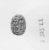  <em>Scarab Seal of Khaseshesre-Neferhotep</em>, ca. 1630-1539 B.C.E. Steatite, glaze, 3/8 × 11/16 × 15/16 in. (0.9 × 1.7 × 2.4 cm). Brooklyn Museum, Charles Edwin Wilbour Fund, 37.505E. Creative Commons-BY (Photo: , CUR.37.505E_NegD_print_bw.jpg)