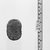  <em>Scarab</em>, ca. 1292-1190 B.C.E. Limestone, 7/8 × 1 5/8 × 2 3/8 in. (2.3 × 4.2 × 6 cm). Brooklyn Museum, Charles Edwin Wilbour Fund, 37.532E. Creative Commons-BY (Photo: Brooklyn Museum, CUR.37.532E_negB_bw.jpg)