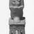  <em>Small Figure of the Goddess Maat Seated on s Stool</em>, 664-525 B.C.E. Bronze, 3 1/16 x 7/8 x 1 1/4 in. (7.8 x 2.2 x 3.2 cm). Brooklyn Museum, Charles Edwin Wilbour Fund, 37.542E. Creative Commons-BY (Photo: Brooklyn Museum, CUR.37.542E_NegL814_19_print_bw.jpg)