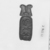  <em>Stamp in the Form of a Cartouche</em>. Bronze, 5/8 in. (1.6 cm). Brooklyn Museum, Charles Edwin Wilbour Fund, 37.554E. Creative Commons-BY (Photo: , CUR.37.554E_NegB_print_bw.jpg)