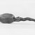  <em>Spoon with Jackal Handle</em>, ca. 1539-1292 B.C.E. Wood, 2 5/8 × 9/16 × 10 7/16 in. (6.7 × 1.4 × 26.5 cm). Brooklyn Museum, Charles Edwin Wilbour Fund, 37.623E. Creative Commons-BY (Photo: Brooklyn Museum, CUR.37.623E_negA_print_bw.jpg)