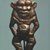  <em>Amulet in the Form of the God Bes</em>, ca. 1390-1322 B.C.E. Gold, 1 7/16 x 11/16 x 3/8 in. (3.6 x 1.7 x 1 cm). Brooklyn Museum, Charles Edwin Wilbour Fund, 37.710E. Creative Commons-BY (Photo: Brooklyn Museum, CUR.37.710E.jpg)