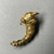  <em>Part of a Very Large Earring with Bull's Head</em>, 3rd-2nd century B.C.E. Gold, Length: 2 1/8 in. (5.4 cm). Brooklyn Museum, Charles Edwin Wilbour Fund, 37.781E. Creative Commons-BY (Photo: Brooklyn Museum, CUR.37.781E_overall01.JPG)