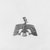  <em>Small Amulet Representing a Vulture</em>, 664-343 B.C.E. Electrum Brooklyn Museum, Charles Edwin Wilbour Fund, 37.828E. Creative Commons-BY (Photo: Brooklyn Museum, CUR.37.828E_NegA_print_bw.jpg)