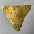  <em>Triangular Piece of Sheet Gold from a Mummy</em>. Gold Brooklyn Museum, Charles Edwin Wilbour Fund, 37.856E. Creative Commons-BY (Photo: Brooklyn Museum, CUR.37.856E_back.JPG)