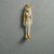 <em>Amulet of a Striding Lion-Headed Goddess</em>, ca. 1075-30 B.C.E. Faience, 2 3/16 x 9/16 x 9/16 in. (5.5 x 1.5 x 1.5 cm). Brooklyn Museum, Charles Edwin Wilbour Fund, 37.930E. Creative Commons-BY (Photo: Brooklyn Museum, CUR.37.930E_View1.jpg)