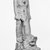  <em>Figure of Nefertum</em>, 664-343 B.C.E. Faience, 2 15/16 x 3/4 x 1 3/8 in. (7.5 x 1.9 x 3.5 cm). Brooklyn Museum, Charles Edwin Wilbour Fund, 37.945E. Creative Commons-BY (Photo: Brooklyn Museum, CUR.37.945E_NegID_37.936E_GRPA_cropped_bw.jpg)