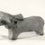 Indus Valley Culture. <em>Small Model of Bullock or Humped Ox</em>, 3000-2500 B.C.E. Reddish pottery, 1 3/4 x 1 3/16 x 3 9/16 in. (4.5 x 3 x 9 cm). Brooklyn Museum, A. Augustus Healy Fund, 37.96. Creative Commons-BY (Photo: Brooklyn Museum, CUR.37.96_bw.jpg)