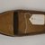 Bedouin. <em>Woman's Costume and Pair of Shoes</em>. Cotton, silk, leather, 38.103c (one shoe of pair): 2 3/4 x 3 15/16 x 10 1/4 in. (7 x 10 x 26 cm). Brooklyn Museum, Gift of Mr. and Mrs. George W. Davison, 38.103a-c. Creative Commons-BY (Photo: Brooklyn Museum, CUR.38.103c_view1.jpg)