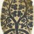 Coptic. <em>Tree Growing From a Basket</em>, 5th century C.E. Flax, wool, 6 7/8 x 3 1/8 in. (17.5 x 7.9 cm). Brooklyn Museum, Charles Edwin Wilbour Fund, 38.673. Creative Commons-BY (Photo: Brooklyn Museum (in collaboration with Index of Christian Art, Princeton University), CUR.38.673_detail01_ICA.jpg)