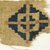 Coptic. <em>Fragment with Geometric Decoration</em>, 6th century C.E. Flax, wool, 5 x 5 in. (12.7 x 12.7 cm). Brooklyn Museum, Charles Edwin Wilbour Fund, 38.689. Creative Commons-BY (Photo: Brooklyn Museum (in collaboration with Index of Christian Art, Princeton University), CUR.38.689_ICA.jpg)