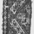 Coptic. <em>Band Fragment with Animal, Botanical, and Geometric Decoration</em>, 7th century C.E. Flax (?), wool, 14 3/4 x 4 1/4 in. (37.5 x 10.8 cm). Brooklyn Museum, Charles Edwin Wilbour Fund, 38.750. Creative Commons-BY (Photo: , CUR.38.750_NegA_print_bw.jpg)