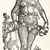 Hans-Leonard Schäufelein (German, ca. 1480-ca. 1540). <em>A Savage Woman</em>. Woodcut on wove paper, 9 7/8 x 5 1/4 in. (25.1 x 13.4 cm). Brooklyn Museum, Museum Collection Fund, 38.775 (Photo: Brooklyn Museum, CUR.38.775.jpg)