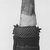 Edo. <em>Commemorative Head of an Ọba (Uhunmwu Elao)</em>, 18th century. Copper alloy, iron, 11 1/4 × 7 7/8 in. (28.5 × 20 cm). Brooklyn Museum, Alfred W. Jenkins Fund, 39.111. Creative Commons-BY (Photo: Brooklyn Museum, CUR.39.111_print_back_bw.jpg)