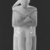  <em>Seated Statuette of Pepy I with Horus Falcon</em>, ca. 2338–2298 B.C.E. Egyptian alabaster (calcite), pigment (Egyptian blue, red), and gypsum, 10 1/2 x 2 3/4 x 6 1/4 in. (26.7 x 6.98 x 15.9 cm). Brooklyn Museum, Charles Edwin Wilbour Fund, 39.120. Creative Commons-BY (Photo: Brooklyn Museum, CUR.39.120_negI_print_bw.jpg)