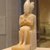  <em>Seated Statuette of Pepy I with Horus Falcon</em>, ca. 2338-2298 B.C.E. Egyptian alabaster, traces of Egyptian blue, red pigment, and gypsum, 10 1/2 x 2 3/4 x 6 1/4 in. (26.7 x 6.98 x 15.9 cm). Brooklyn Museum, Charles Edwin Wilbour Fund, 39.120. Creative Commons-BY (Photo: Brooklyn Museum, CUR.39.120_wwgA-1.jpg)