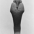 Nubian. <em>Ushabti of King Taharqa</em>, ca. 1075–656 B.C.E. Egyptian alabaster (calcite), 13 1/8 x 4 3/16 x depth at base 2 7/16 in. (33.3 x 10.7 x 6.2 cm). Brooklyn Museum, By exchange, 39.4. Creative Commons-BY (Photo: Brooklyn Museum, CUR.39.4_NegA_print_bw.jpg)