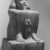  <em>Block Statue of Senwosret-senebefny</em>, ca. 1836-1759 B.C.E. Quartzite, 26 7/8 x 16 5/16 x 18 1/8 in., 359 lb. (68.3 x 41.5 x 46 cm, 162.84kg). Brooklyn Museum, Charles Edwin Wilbour Fund, 39.602. Creative Commons-BY (Photo: Brooklyn Museum, CUR.39.602_NegJ_print_bw.jpg)