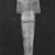  <em>Fragmentary Statuette of Osiris</em>, ca. 1075-300 B.C.E. Bronze, 6 × 2 5/16 in. (15.3 × 5.9 cm). Brooklyn Museum, Gift of Alvin Devereux, 39.93. Creative Commons-BY (Photo: , CUR.39.93_NegB_print_bw.jpg)