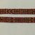 Mapuche. <em>Woven Belt</em>, ca. 1941. Wool and cotton, 1 9/16 x 8 13/16 in. (4 x 22.4 cm). Brooklyn Museum, Museum Expedition 1941, Frank L. Babbott Fund, 41.1273.8. Creative Commons-BY (Photo: Brooklyn Museum, CUR.41.1273.8.jpg)