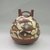  <em>Double-Spout Jar</em>, 150-300 C.E. Ceramic, polychrome slip, 9 3/4 x 9 1/4 x 9 1/4 in. (24.8 x 23.5 x 23.5 cm). Brooklyn Museum, Henry L. Batterman Fund, 41.424. Creative Commons-BY (Photo: Brooklyn Museum, CUR.41.424_side2.jpg)