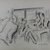 Adolf Arthur Dehn (American, 1895-1968). <em>Commuters</em>, 1938; published January 1939. Black crayon on heavy wove paper, Sheet: 14 3/8 x 22 7/8 in. (36.5 x 58.1 cm). Brooklyn Museum, Gift of Harper's Bazaar, 42.240. © artist or artist's estate (Photo: Brooklyn Museum, CUR.42.240.jpg)