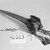  <em>Dagger</em>. Human bone, shell, fiber Brooklyn Museum, Gift of L. Pierre Ledoux, 42.263. Creative Commons-BY (Photo: Brooklyn Museum, CUR.42.263_bw.jpg)