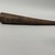 Baule. <em>Replica of Side-blown Horn</em>, 20th century. Wood, 8 1/4 x 1 9/16in. (21 x 4cm). Brooklyn Museum, Gift of Arthur Wiesenberger, 43.177.15. Creative Commons-BY (Photo: Brooklyn Museum, CUR.43.177.15_overall04.jpg)