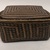  <em>Basket and Cover</em>, 20th century. Plant fiber, wood, 6 × 7 1/2 × 10 1/4 in. (15.2 × 19.1 × 26 cm). Brooklyn Museum, Anonymous gift in memory of Dr. Harlow Brooks, 43.201.164a-b. Creative Commons-BY (Photo: Brooklyn Museum, CUR.43.201.164_view01.jpg)