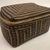  <em>Basket and Cover</em>, 20th century. Plant fiber, wood, 6 × 7 1/2 × 10 1/4 in. (15.2 × 19.1 × 26 cm). Brooklyn Museum, Anonymous gift in memory of Dr. Harlow Brooks, 43.201.164a-b. Creative Commons-BY (Photo: Brooklyn Museum, CUR.43.201.164_view02.jpg)