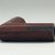 Plains. <em>Pipe</em>, 19th century. Catlinite (pipestone), 2 15/16 x 2 9/16 in. (7.5 x 6.5 cm). Brooklyn Museum, Anonymous gift in memory of Dr. Harlow Brooks, 43.201.250. Creative Commons-BY (Photo: Brooklyn Museum, CUR.43.201.250_view2.jpg)