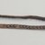 Plains (Northern). <em>Belt</em>, 1880s. Hide, beads, brass, 63 x 1 15/16 in. (160 x 4.9 cm). Brooklyn Museum, Anonymous gift in memory of Dr. Harlow Brooks, 43.201.30. Creative Commons-BY (Photo: Brooklyn Museum, CUR.43.201.30_view3.jpg)
