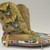 Ute. <em>Pair of Moccasins</em>, early 20th century. Hide, beads, metal buttons, 9 7/16 x 9 7/16 x 3 3/8 in. (24 x 24 x 8.6 cm). Brooklyn Museum, Anonymous gift in memory of Dr. Harlow Brooks, 43.201.67a-b. Creative Commons-BY (Photo: Brooklyn Museum, CUR.43.201.67a-b_view2.jpg)