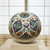  <em>Spherical Hanging Ornament</em>, 1575-1585. Ceramic; fritware, painted in black, cobalt blue, green, and red on a white slip ground under a transparent glaze, 12 3/4 × 11 3/4 × 11 1/4 in. (32.4 × 29.8 × 28.6 cm). Brooklyn Museum, Gift of Mr. and Mrs. Frederic B. Pratt, 43.24.8. Creative Commons-BY (Photo: Brooklyn Museum, CUR.43.24.8_view1.jpg)