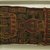 Wari. <em>Headband or Belt?</em>, 600-1000 C.E. Cotton, camelid fiber, 1 15/16 x 36 5/8 in. (5 x 93 cm). Brooklyn Museum, Henry L. Batterman Fund, 43.68. Creative Commons-BY (Photo: Brooklyn Museum, CUR.43.68_detail3.jpg)