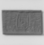  <em>Cylinder Seal</em>. Steatite, glaze, 7/8 x 1/4 in. (2.3 x 0.7 cm). Brooklyn Museum, Charles Edwin Wilbour Fund, 44.123.71. Creative Commons-BY (Photo: , CUR.44.123.71_NegID_44.123.81GRPA_print_cropped_bw.jpg)