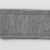  <em>Cylinder Seal</em>. Steatite, glaze, 7/8 x 3/8 in. (2.3 x 1 cm). Brooklyn Museum, Charles Edwin Wilbour Fund, 44.123.78. Creative Commons-BY (Photo: , CUR.44.123.78_NegID_44.123.81GRPA_print_cropped_bw.jpg)