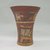 Wari. <em>Goblet or Kero cup</em>, 600-1000. Ceramic, pigment, 7 1/8 x 5 7/8 x 6 in. (18.1 x 14.9 x 15.2 cm). Brooklyn Museum, Henry L. Batterman Fund, 44.98. Creative Commons-BY (Photo: Brooklyn Museum, CUR.44.98_view1.jpg)