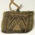 Hochunk. <em>Twined Medicine Bag with Thunderbird Design</em>. Bison wool, nettle fiber, yarn, 12.8 x 18 cm / 5 x 7 in. Brooklyn Museum, By exchange, 46.100.32. Creative Commons-BY (Photo: Brooklyn Museum, CUR.46.100.32_view1.jpg)