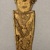 Muisca (Chibcha). <em>Votive Figure (Tunjo)</em>, 600–1600. Gold, 5 3/8 × 1 5/8 × 1/8 in. (13.7 × 4.2 × 0.3 cm). Brooklyn Museum, By exchange, 47.115.4. Creative Commons-BY (Photo: Brooklyn Museum, CUR.47.115.4_overall.jpg)