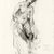 Lovis Corinth (German, 1858-1925). <em>Study of Nude Figure with Drapery</em>, 1908. Drawing in charcoal on wove paper, Sheet: 20 x 13 3/16 in. (50.8 x 33.5 cm). Brooklyn Museum, Gift of John B. Turner, 47.137.1 (Photo: Brooklyn Museum, CUR.47.137.1.jpg)