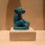  <em>Figure of Monkey Seated on Ovoid Base</em>, ca. 1352-1336 B.C.E. Faience, 2 1/8 x 1 1/8 x 1 9/16 in. (5.4 x 2.8 x 4 cm). Brooklyn Museum, Charles Edwin Wilbour Fund, 48.181. Creative Commons-BY (Photo: Brooklyn Museum, CUR.48.181_wwg7.jpg)